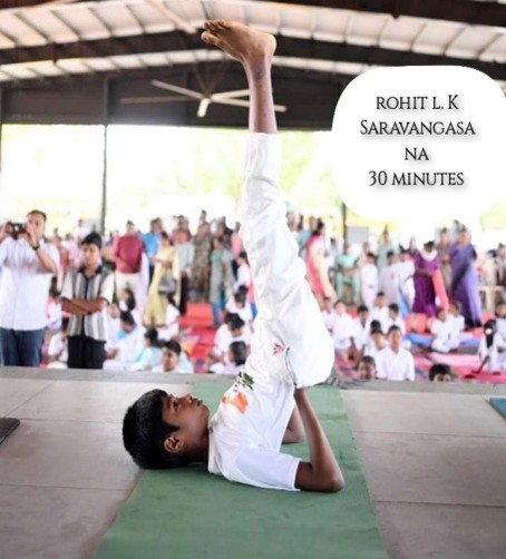 LONGEST DURATION HOLDING SARVANGASANA FOR 30 MINUTES