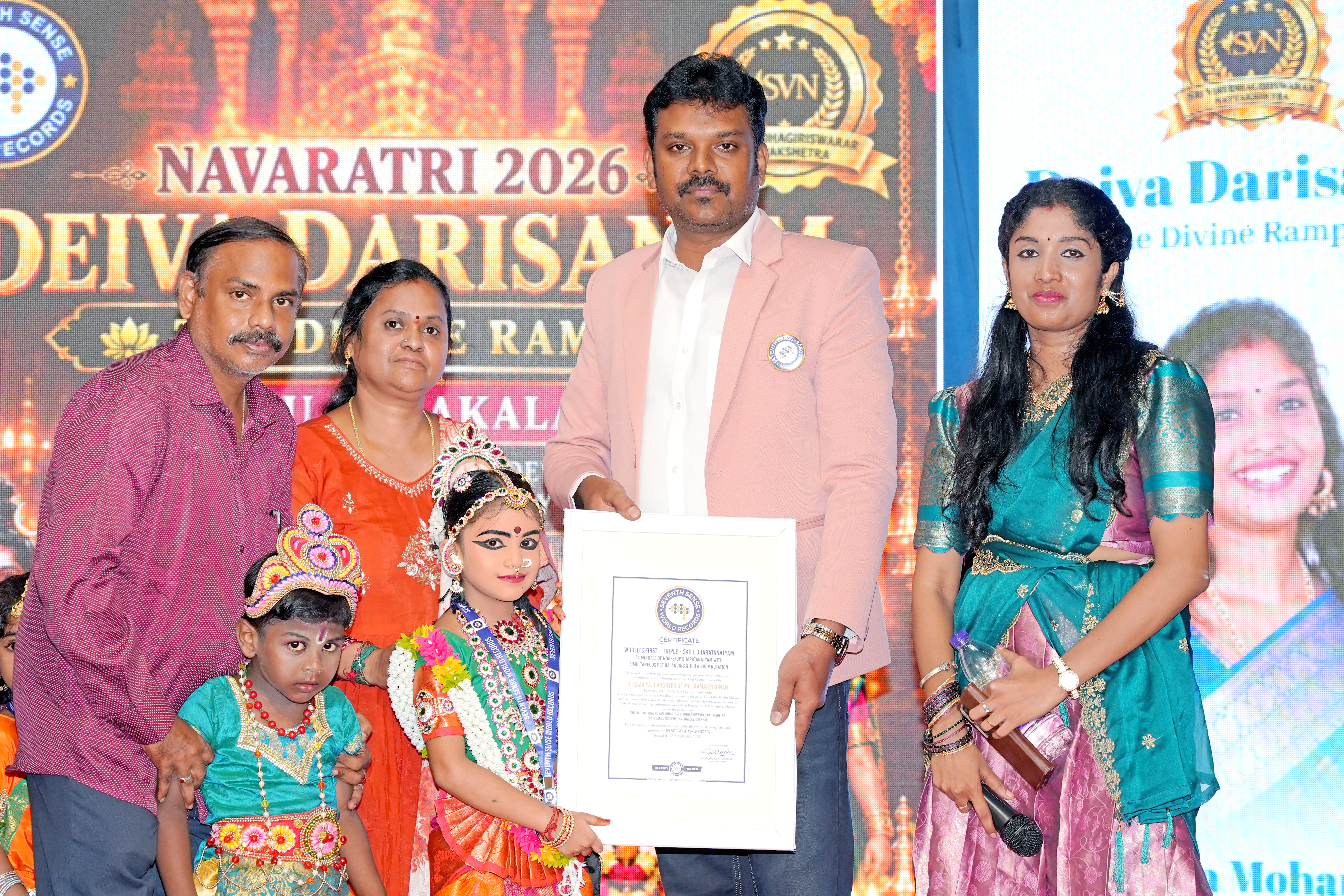 WORLD’S FIRST – TRIPLE-SKILL BHARATANATYAM WORLD RECORD